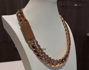 Authentic The Crimson Sun Cuban Link Chain