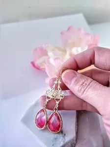 Authentic Tears Of The Sun Sacred Teardrop Earrings Of Golden Light