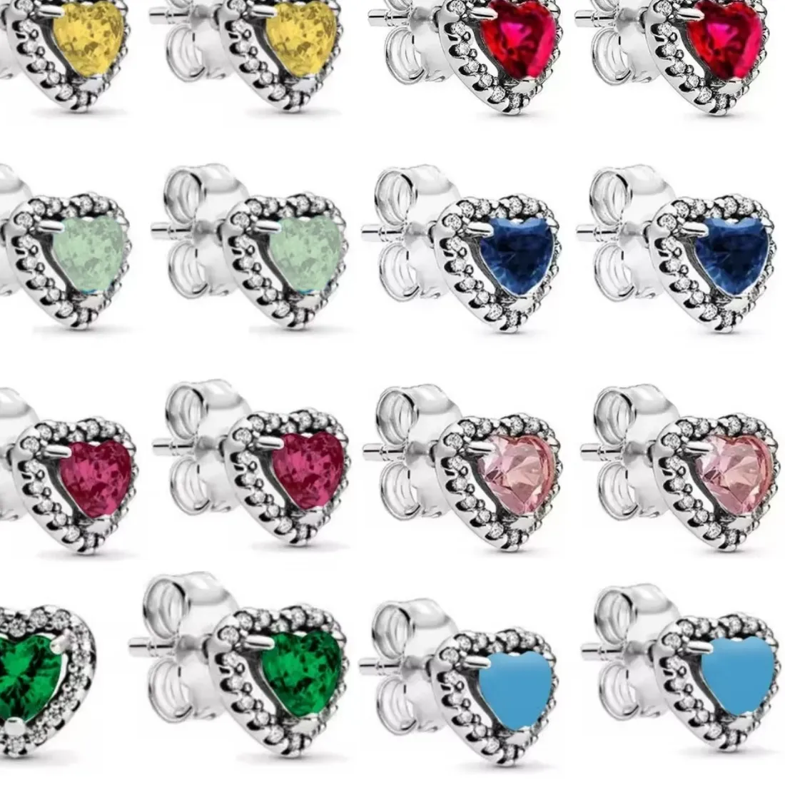Authentic Radiant Heart Zirconia Luminescent Talisman Earrings