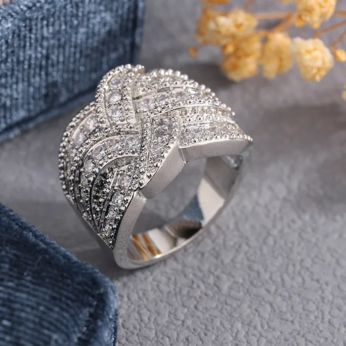 Authentic Ethereal Bride's Blessing: S925 White CZ Ring for Sacred Union