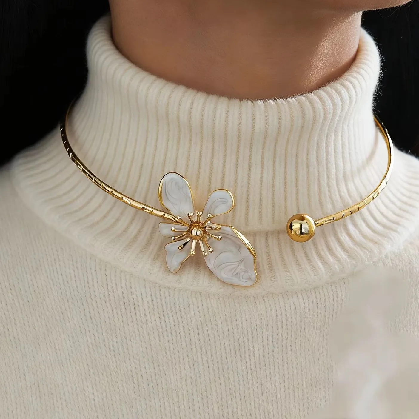 Authentic Blossoming Protection: Flower of Abundance Choker