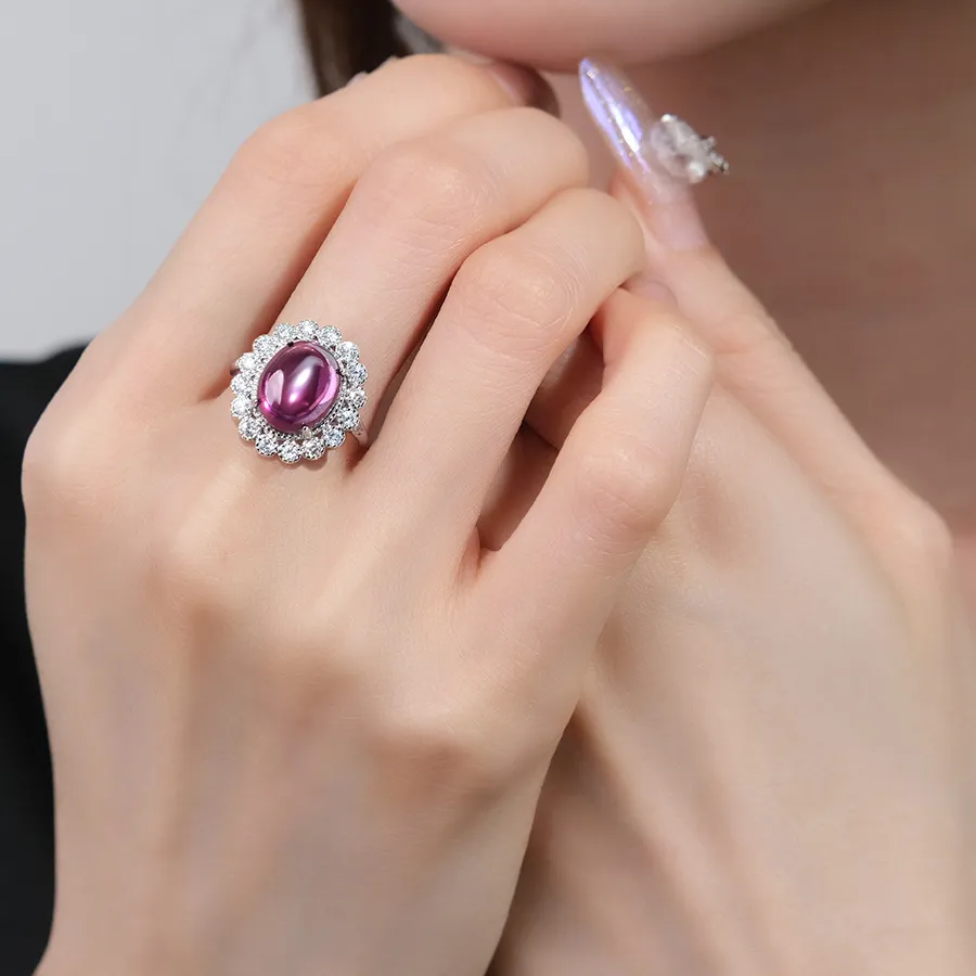 Authentic The Royal Twilight Solitaire: Alexandrite Sapphire and Sterling Silver Adjustable Talisman