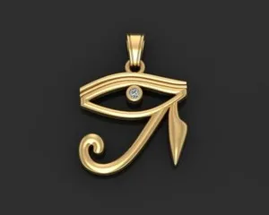 Authentic Radiant Eye of Horus Gold‑Plated Amulet – Sacred Protection & Divine Insight