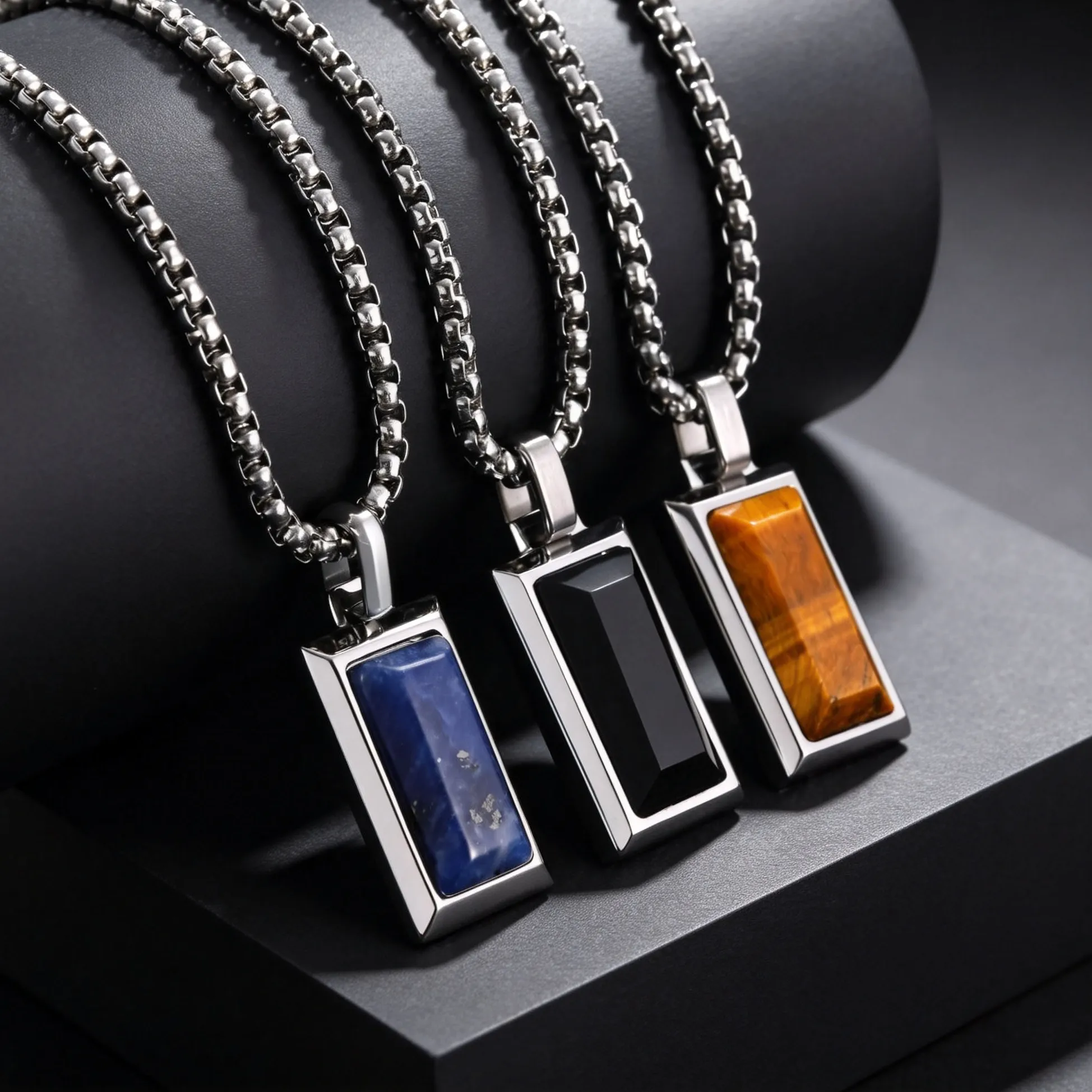 Authentic The Guardian Monolith: Obsidian and Tiger Eye Equilibrium Amulet