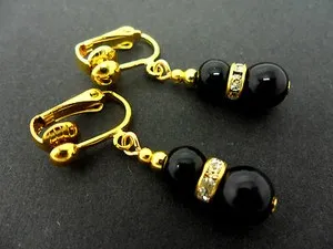 Authentic Guardians of the Night: A Pair of Enchanted Onyx Earrings