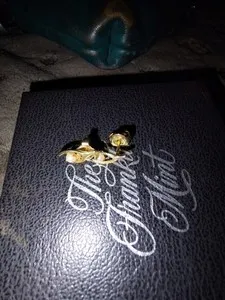 Authentic Gold Plated Earrings with Pearls