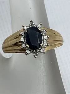 Authentic Celestial Azure: The Sapphire and Diamond Sovereign Ring