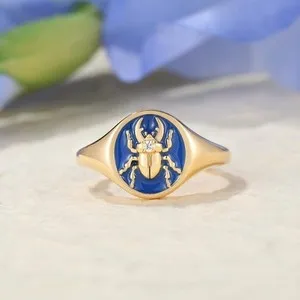 Authentic The Golden Scarab Signet of Eternal Renewal