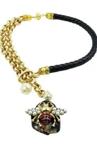 Authentic The Scarab Threshold: Black Cord and Gold-Plated Lariat