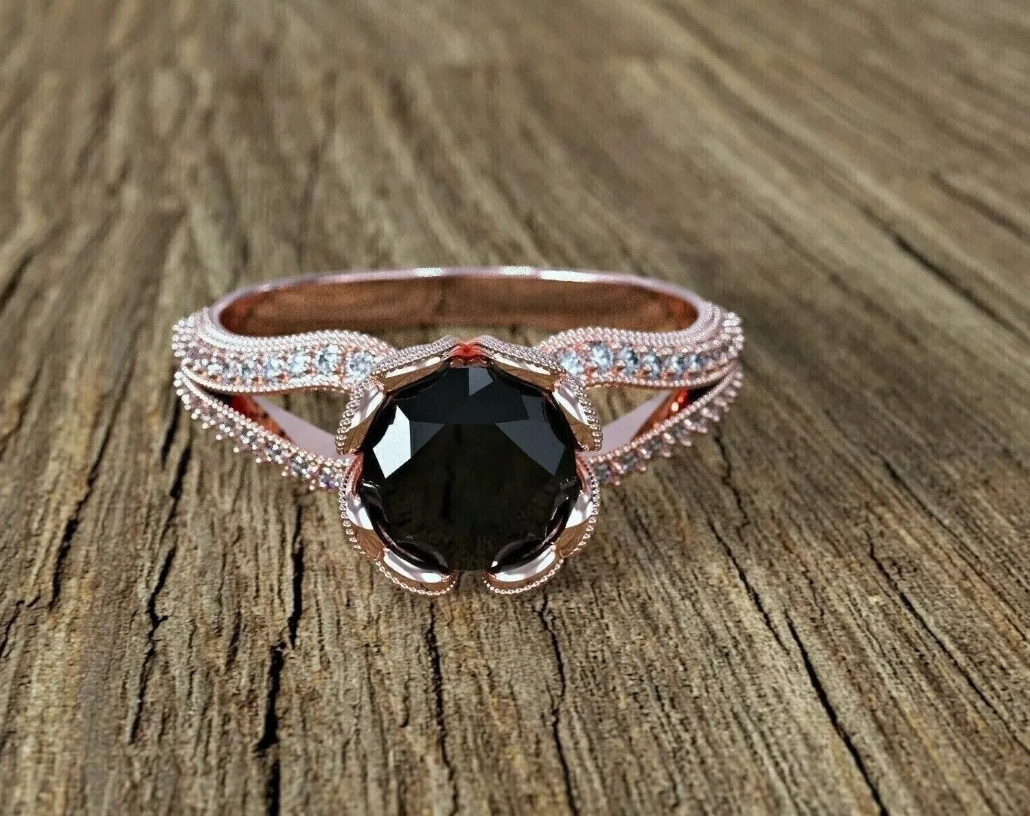 Authentic The Enchanted Rose Gold Ring A Portal To Divine Radiance