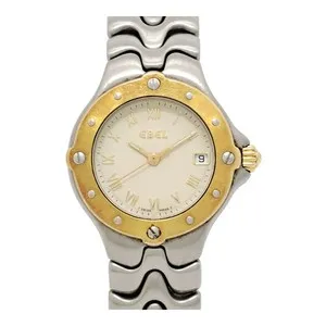 Authentic EBEL E6087621 Sports wave Quartz Gold-plated Women 【W】