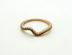 Authentic Celestial Tidekeeper's Gold Plated Sparkling Wave Ring - Ocean's Eternal Embrace