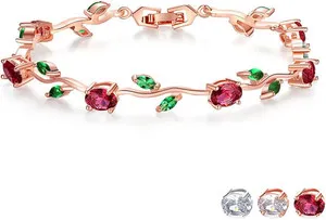 Authentic Celestial Radiance: The Luminous Diamond-Accent Two-Tone Tennis Bracelet