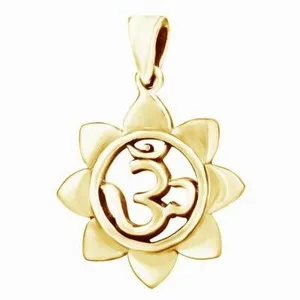 Authentic Unlock Inner Bliss with the Radiant Blooming Lotus Aum - Om Pendant