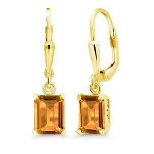 Authentic The Emerald Ray Dangle: 18K Gold Plated Silver Birthstone Talisman