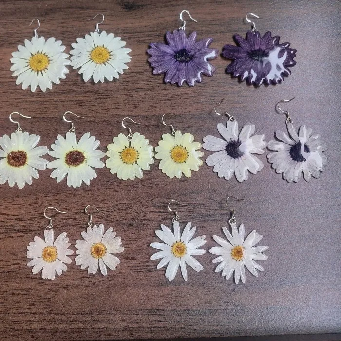 Authentic Petals of Protection: Sacred Blooms Earrings for the Heart