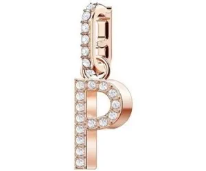 Authentic Swarovski Rose Gold Plated Remix Letter P Charm