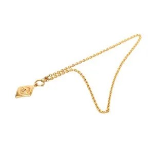Authentic Unlock the Mystique of the Chanel Coco Mark <br> A Radiant Gold-Plated Tribute to Spiritual Elegance