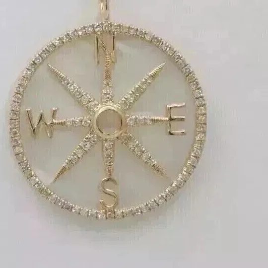 Authentic The Celestial Navigator: 14k Gold-Plated Compass of Destiny