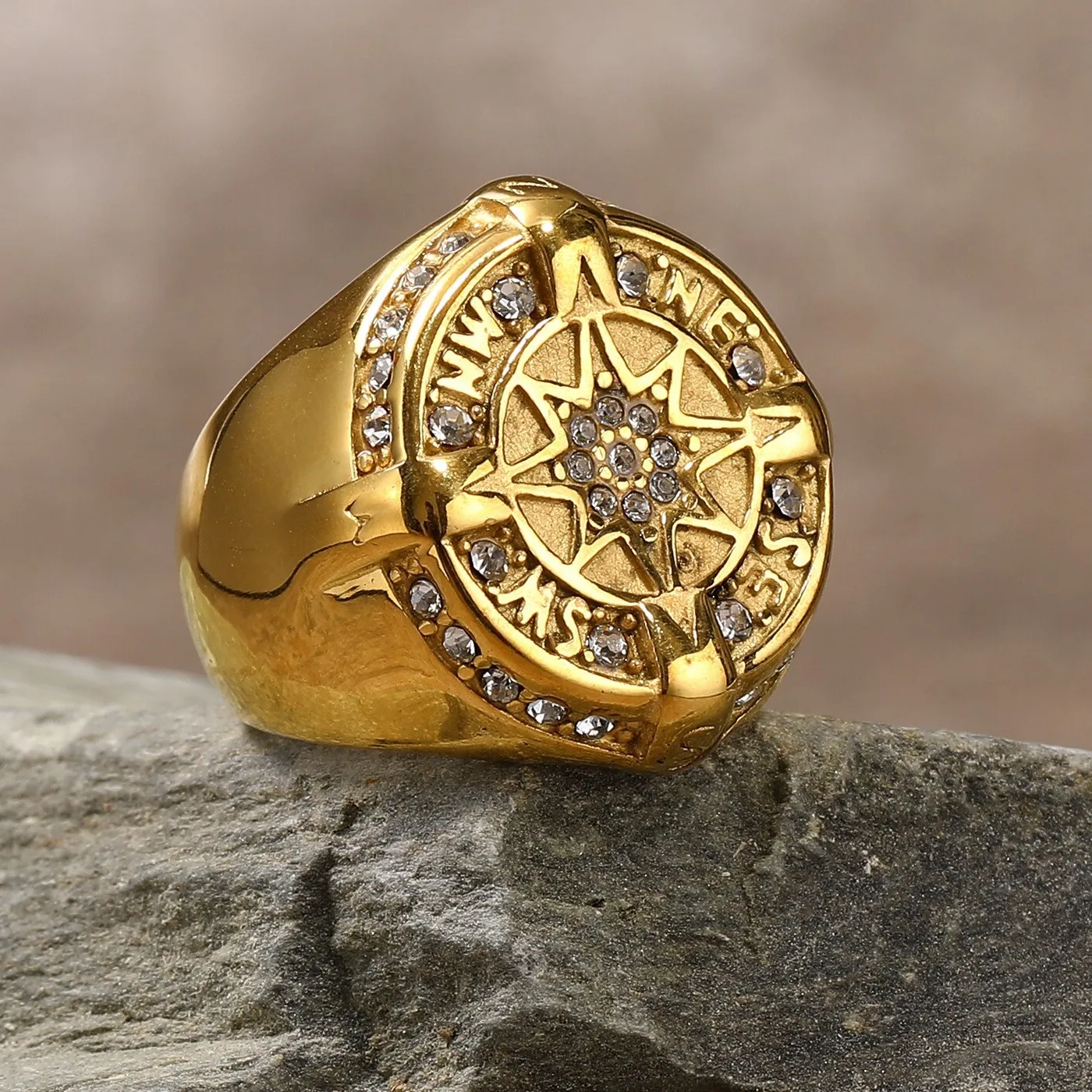 Authentic The Navigator's Gilded North Star Signet