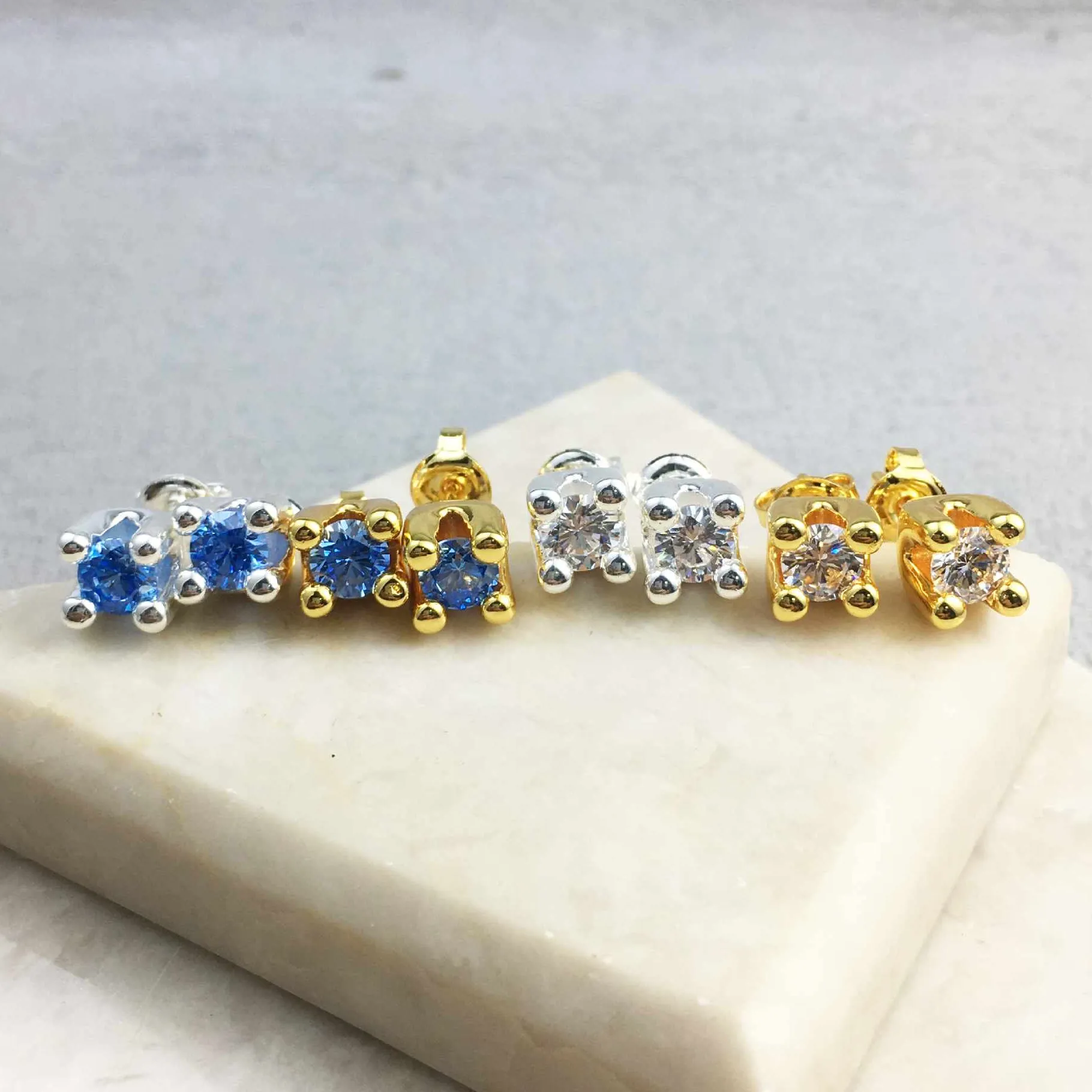 Authentic Celestial Fairies: Sparkling Zircon Claw Earrings of Golden Protection