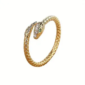 Authentic The Ouroboros Whisper 14K Gold Plated Serpent Ring