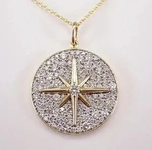 Authentic The Celestial Navigator's Compass Amulet in Radiant Gold