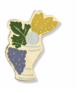 Authentic The Golden Communion Chalice Sacred Vessel Lapel Pin