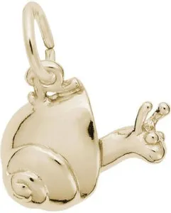 Authentic The Golden Spiral of Patience: Sterling Silver Snail Charm