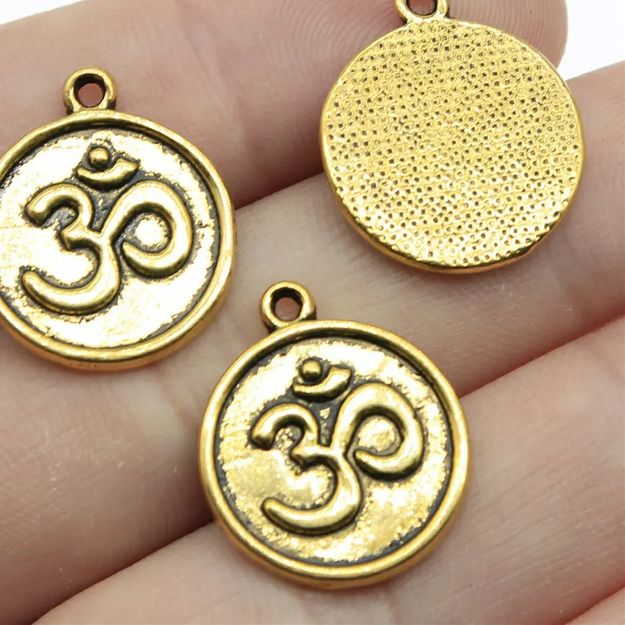 Authentic Mystical Om Charms: 10pcs of Sacred Geometry Elixirs