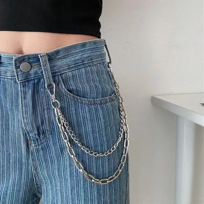 Authentic Metal Trousers Chain For Jeans Pants Punk Men Wallet Belt Chain Jewelry For Men Women Trinket