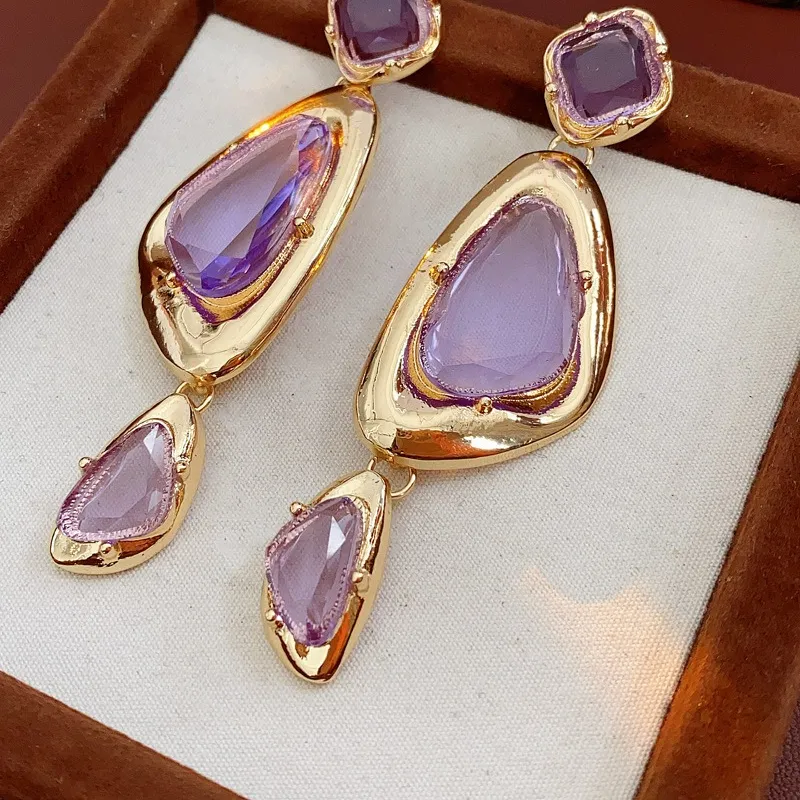Authentic Ethereal Geometry Dangle Earrings