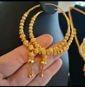 Authentic Celestial Whispers Golden Jumki Balli