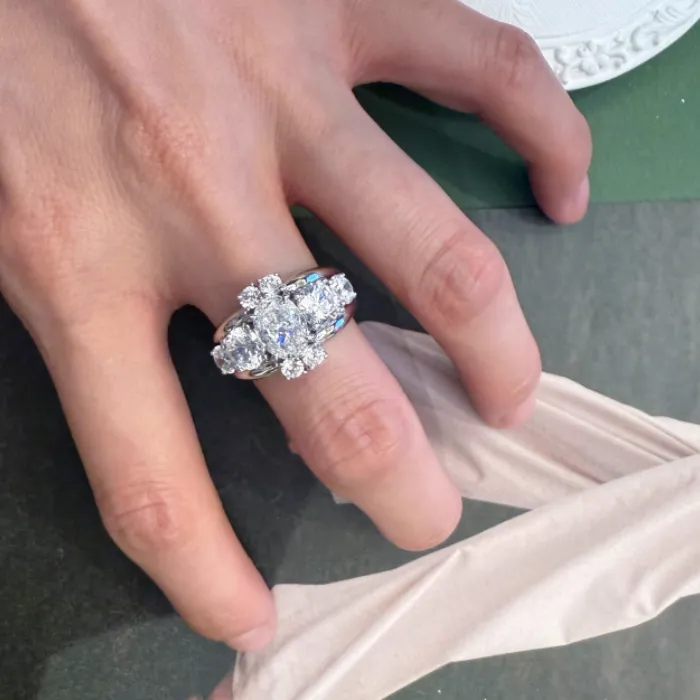 Authentic Trinity Diamond Ring A Sacred Circle Of Light