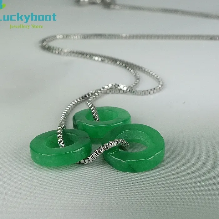 Authentic Pure Natural Hetian Jade Safety Buckle Pendant Green Necklace Jade Small Pendant Female Jasper Peace Pendant