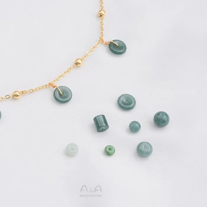 Authentic Abacus Of Serenity Natural Jadeite And Pearl Pendant Of Harmonious Balance