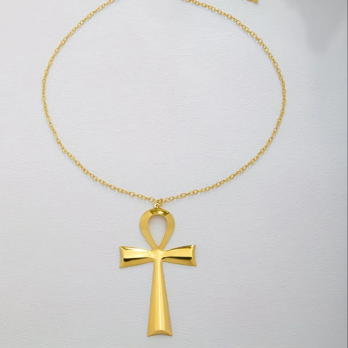 Authentic The Golden Key of Eternal Breath Ankh Necklace
