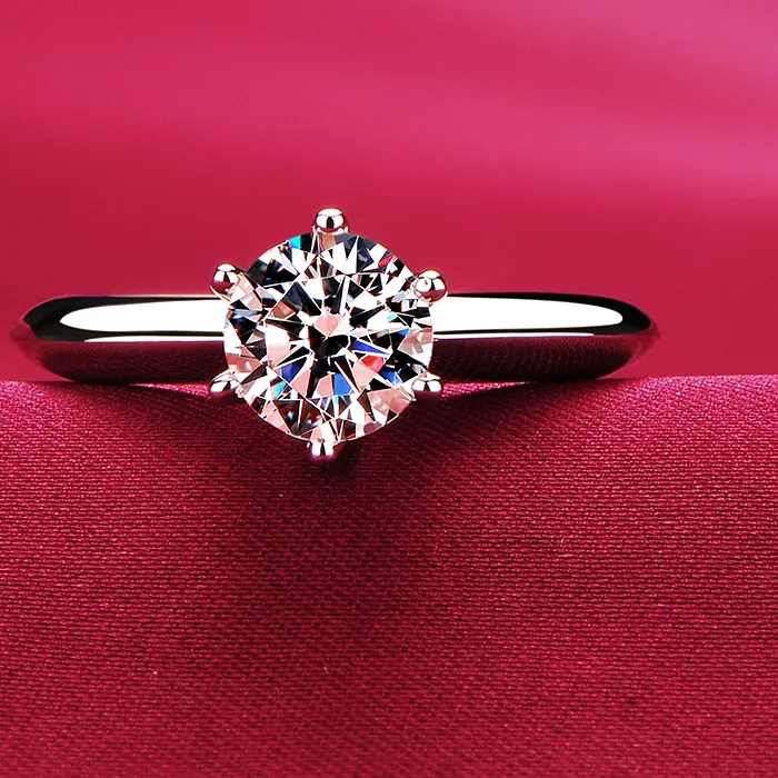 Authentic The 2020 Solitaire 1ct Lab Diamond Ring: A 925 Sterling Silver Engagement Band for Women