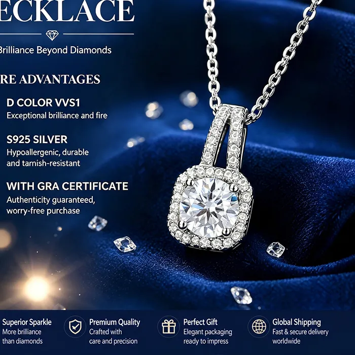 Authentic Celestial Halo Moissanite Starlight Talisman