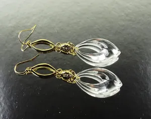Authentic Celestial Clarity: Ethereal Lucite and Crystal Drop Talismans