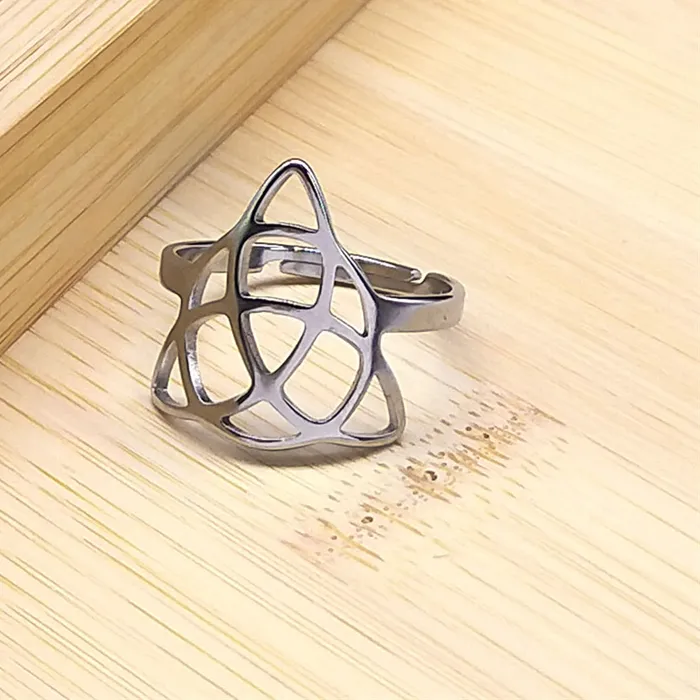 Authentic Irish Knot Finger Ring Witch's Silver Color Ireland Adjustable Rings Witch Jewelry Nudo De Bruja
