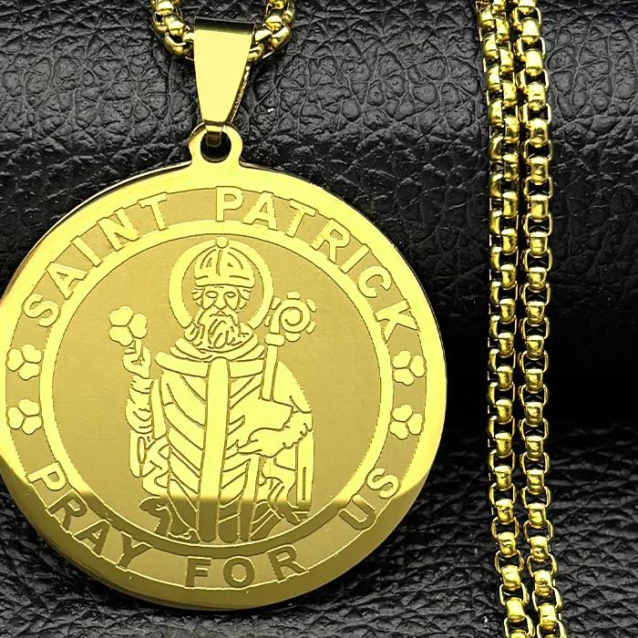 Authentic The Emerald Saint: Golden Amulet of Divine Guidance