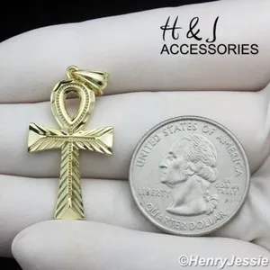 Authentic Celestial Blessings: Moonlit Ankh Key Cross