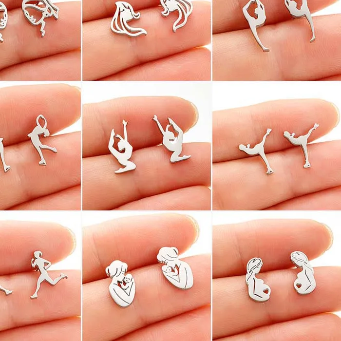 Authentic The Kinetic Silhouette Studs - Sacred Geometry of Motion