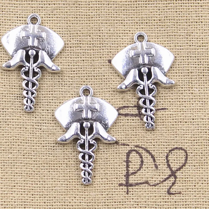 Authentic The Healer’s Sigil: Antique Silver Caduceus Talismans