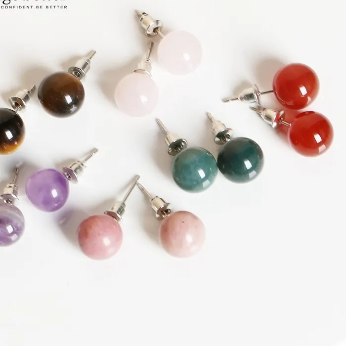 Authentic Celestial Orbs: Sacred Stone Studs of Earthly Resonance