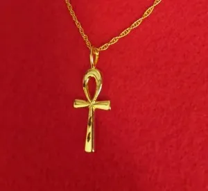 Authentic The Eternal Breath: Gilded Ankh of Life Amulet