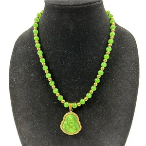 Authentic The Emerald Gaze Buddha Awakening Lava Bead Talisman