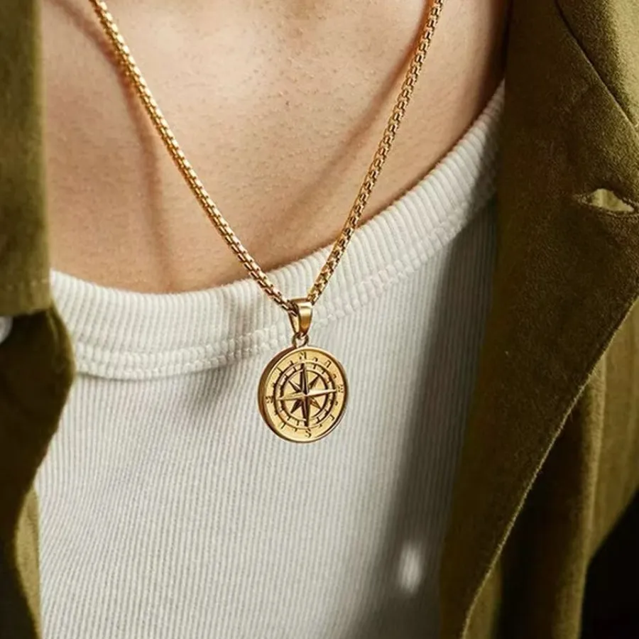 Authentic The Wayfinder's Golden Compass - Voyager's North Star Talisman