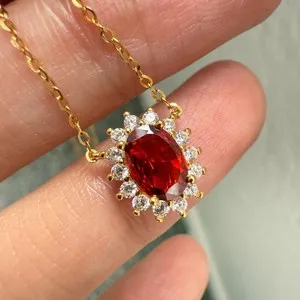 Authentic The Crimson Ember Garnet Amulet: A Beacon of Vitality